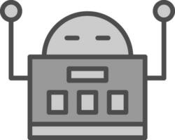 Roboter-Vektor-Icon-Design vektor