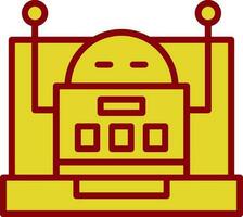 Roboter-Vektor-Icon-Design vektor