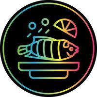 gedämpft Fisch Vektor Symbol Design