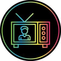 Fernseher Show Vektor Symbol Design