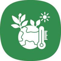 Klimawandel-Vektor-Icon-Design vektor