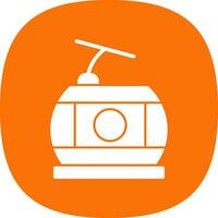 Seilbahn-Vektor-Icon-Design vektor