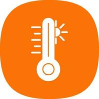 Thermometer-Vektor-Icon-Design vektor