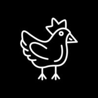 Huhn-Vektor-Icon-Design vektor