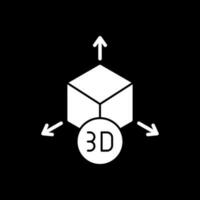 3D-Modell-Vektor-Icon-Design vektor