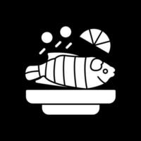 gedämpft Fisch Vektor Symbol Design