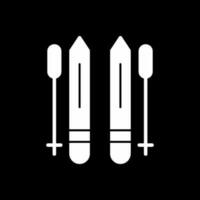 Ski Stangen Vektor Symbol Design