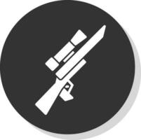 Gewehr-Vektor-Icon-Design vektor