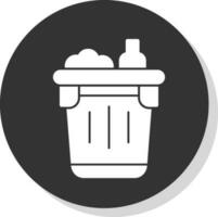 Müll-Vektor-Icon-Design vektor