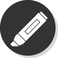 Textmarker-Vektor-Icon-Design vektor