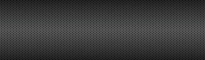 Technologie geometrische Polygone Header abstrakt schwarz metallic sechseckigen Banner Hintergrund einfache Vektorillustration vektor