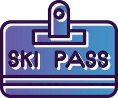 Ski bestehen Vektor Symbol Design