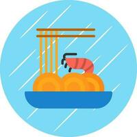 Pad Thai-Vektor-Icon-Design vektor