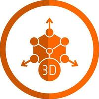 3D-Modellierungsvektor-Icon-Design vektor