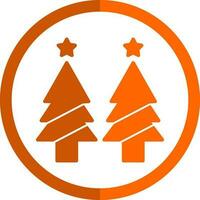 Weihnachtsbaum-Vektor-Icon-Design vektor