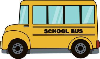 gul skola buss för barn vektor illustration