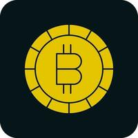 Bitcoin-Vektor-Icon-Design vektor