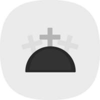 Friedhof-Vektor-Icon-Design vektor