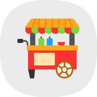 Food Cart Vektor-Icon-Design vektor