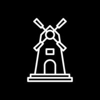 Windmühlen-Vektor-Icon-Design vektor