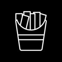 Pommes-Frites-Vektor-Icon-Design vektor