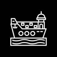 Ladung Schiff Vektor Symbol Design