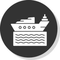fartyg vektor ikon design