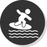 Surfen-Vektor-Icon-Design vektor