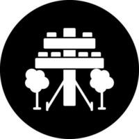 Strommast-Vektor-Icon-Design vektor