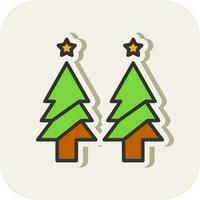 Weihnachtsbaum-Vektor-Icon-Design vektor