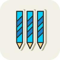 Farbe Bleistifte Vektor Symbol Design
