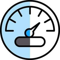 Tachometer-Vektor-Icon-Design vektor