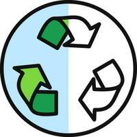 Recycling-Vektor-Icon-Design vektor