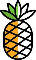 Ananas-Vektor-Icon-Design vektor