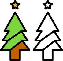 Weihnachtsbaum-Vektor-Icon-Design vektor