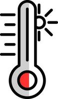 Thermometer-Vektor-Icon-Design vektor