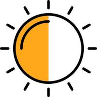 Sonne-Vektor-Icon-Design vektor