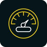 Tachometer-Vektor-Icon-Design vektor