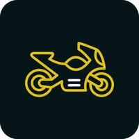 Motorrad-Vektor-Icon-Design vektor