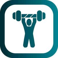 Gewichtheben-Vektor-Icon-Design vektor