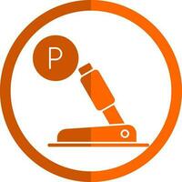 Parkplatz Bremse Vektor Symbol Design