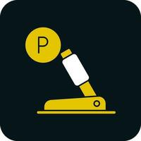 Parkplatz Bremse Vektor Symbol Design