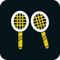 Badminton-Vektor-Icon-Design vektor