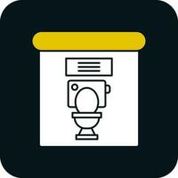 Toiletten-Vektor-Icon-Design vektor