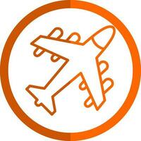 Flugzeug-Vektor-Icon-Design vektor