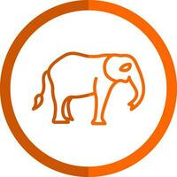 Elefant-Vektor-Icon-Design vektor