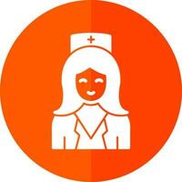 Krankenschwester-Vektor-Icon-Design vektor