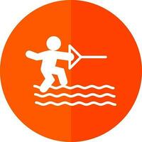 Wasser Ski Vektor Symbol Design