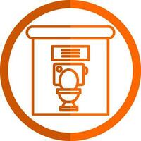 Toiletten-Vektor-Icon-Design vektor