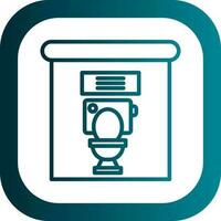 Toiletten-Vektor-Icon-Design vektor